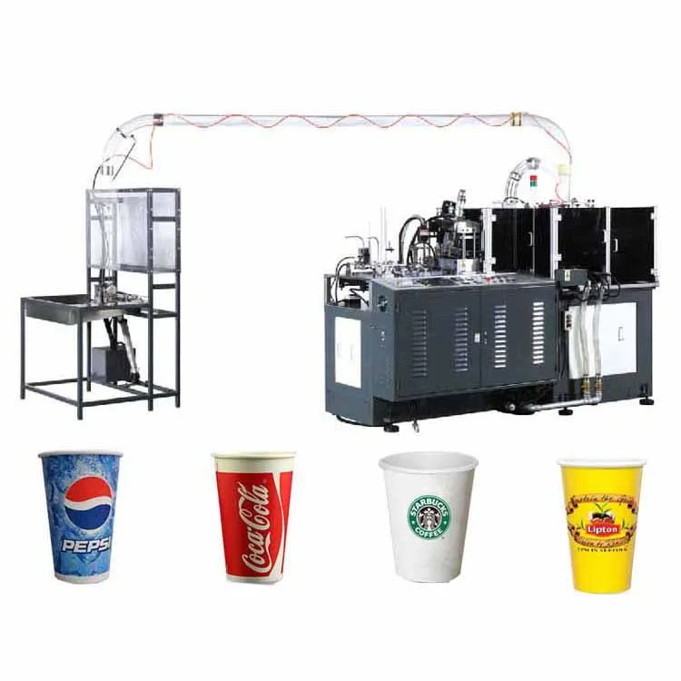 preço de fábrica vedação ultrassónica de alta velocidade de camada única dupla de parede PE Coated Café quente bebidas suco copo de papel formando Máquina de fazer