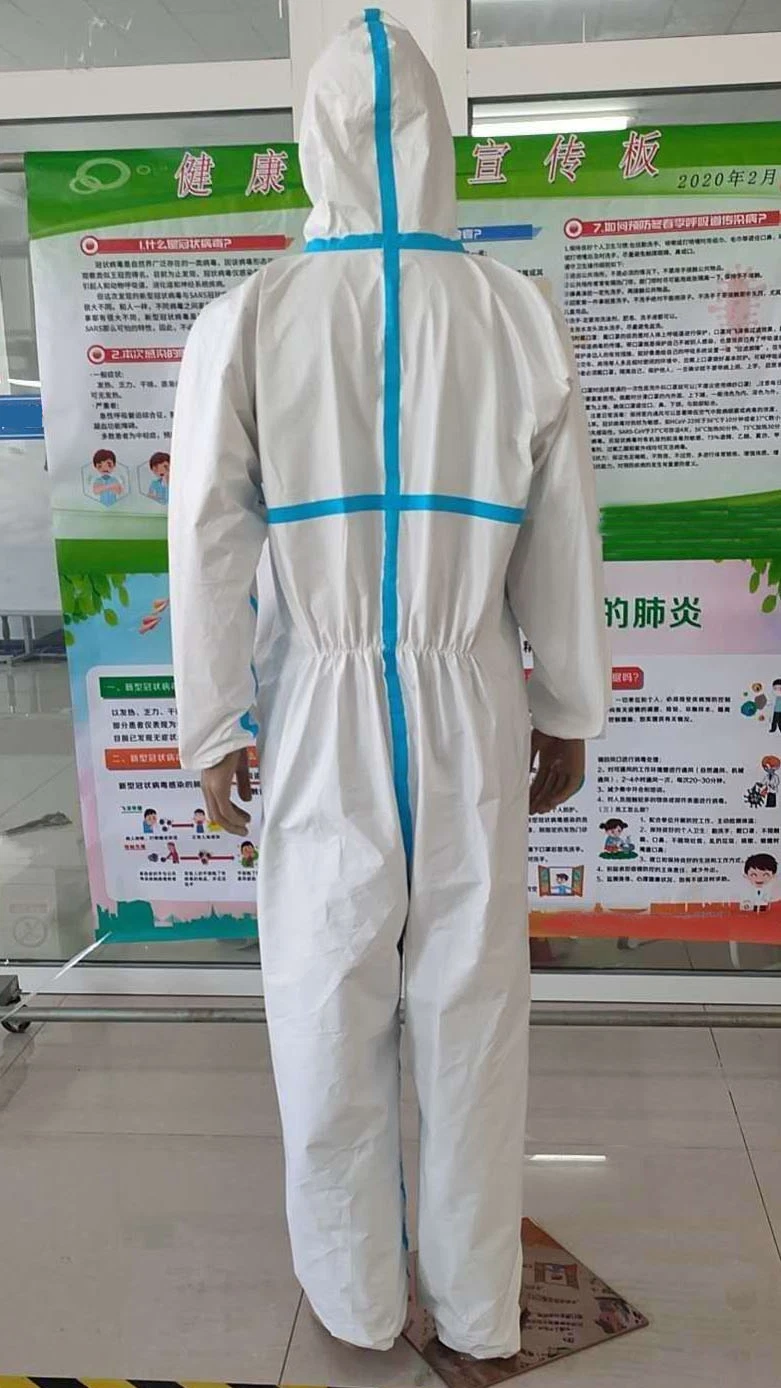 Hospital Medical PPE Nonwoven Protective Microporous Suit Coverall Fabric