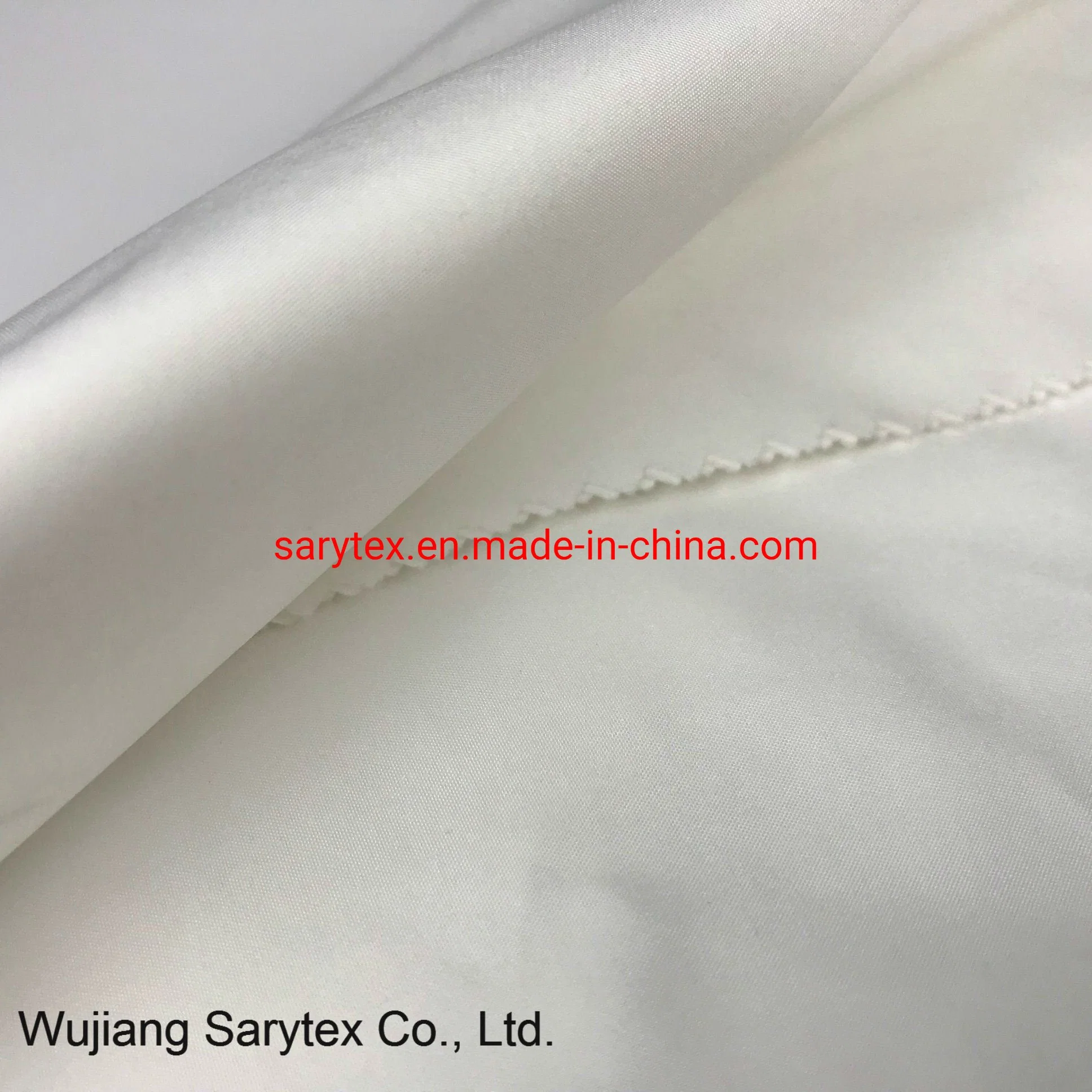 Wide Width 320t White Color DTY 100% Polyester Pongee Fabric