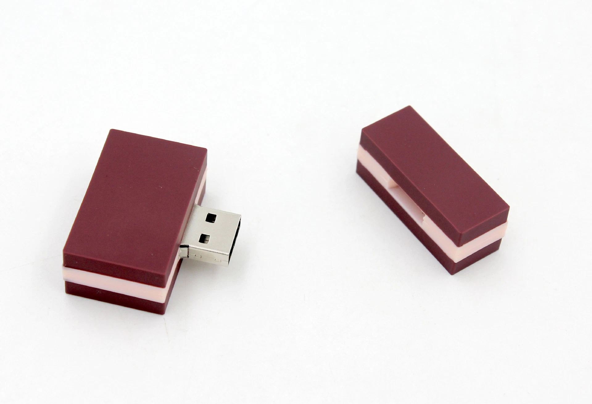 Square Chocolate Cartoon PVC USB Flash Drive 8GB 16GB 32GB