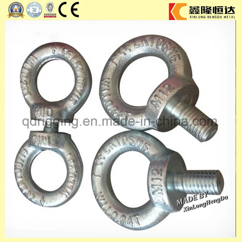 Rigging Hardware Galvanized Carbon Steel Eye Bolt with Screw