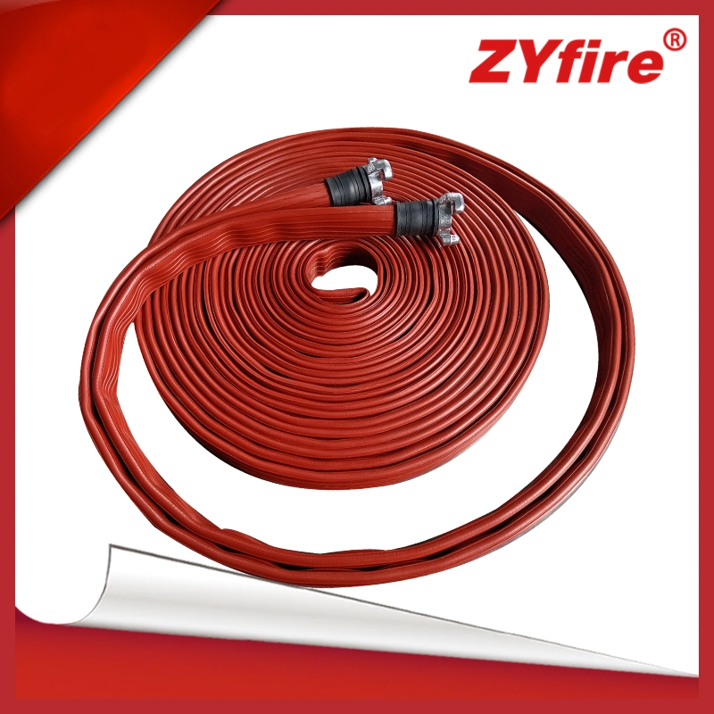 BS6391 Certified NBR Nitrile Rubber Covered Fire Hose for Fire Fighting Agriculture Industrial