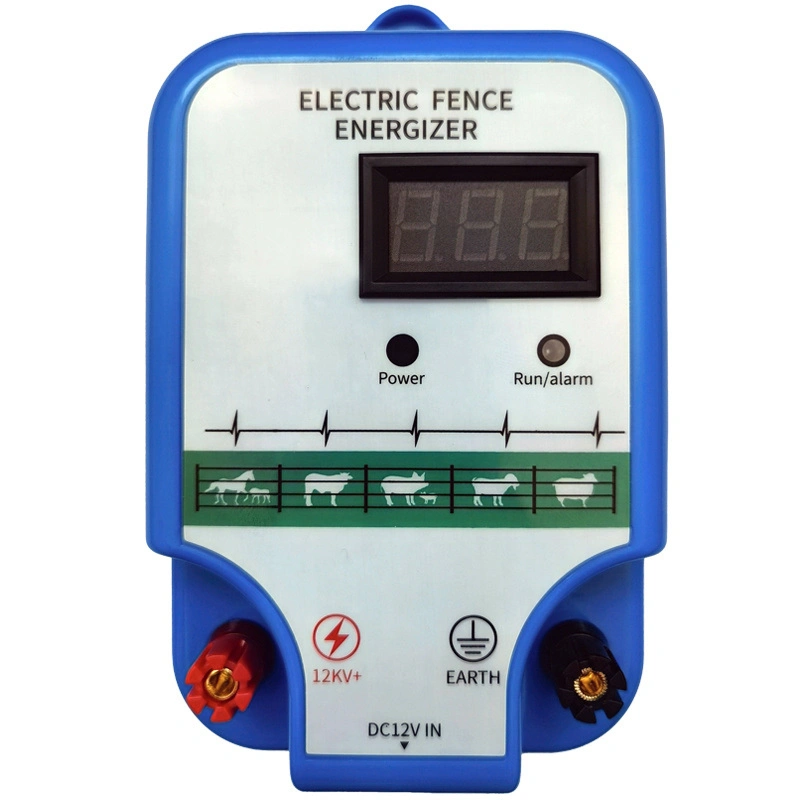 Electric Fence Energizer Can Use DC12V Solar Powered Cattle, Horse, Sheep and Pig Electric Fence