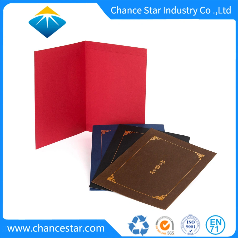 Custom Foil Stamping Sepecial Paper Soft Diploma Cover