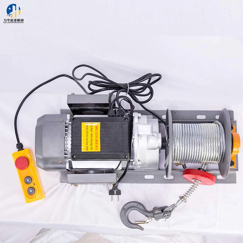 800kg 1450W Double Hook Lifting Equipment Electric Wire Rope Winch