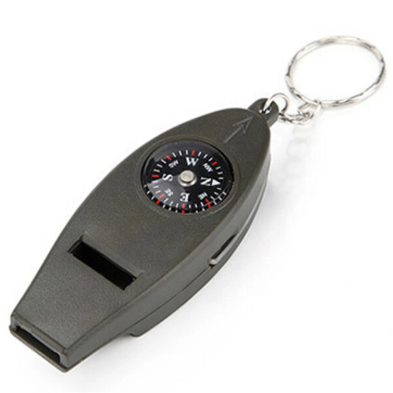 Multifunction Safety Whistle with Compass Thermometer Outdoor Travel Emergency Survival Kits Wbb15350