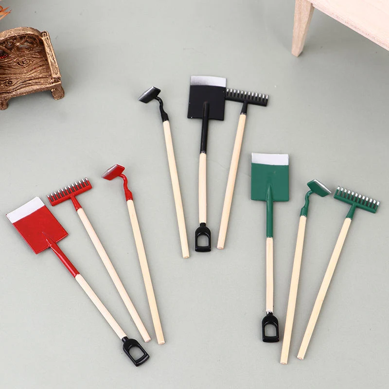 1: 12 Dollhouse Miniature Gardening Farm Tool Toys for Dollhouse Decor Accessories