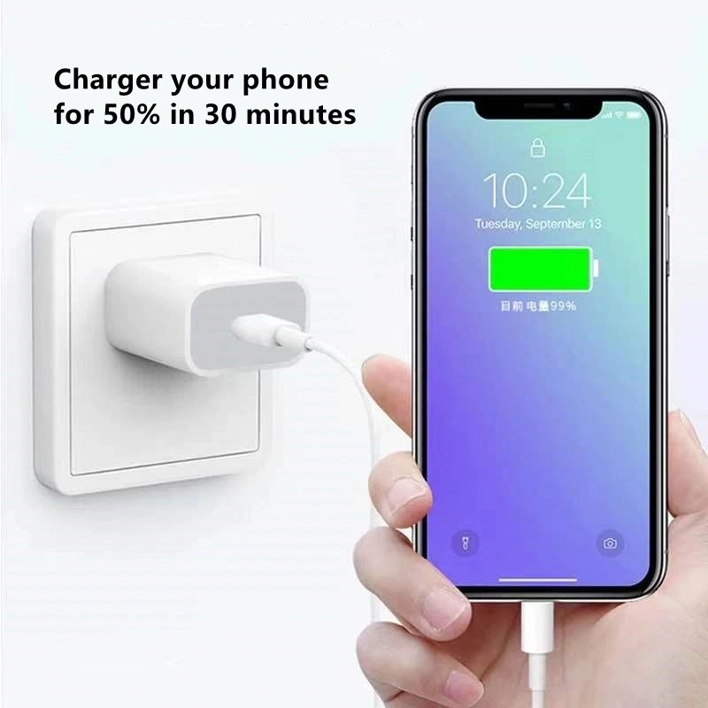 35W Dual USB-C Power Adapter Fast Charger Type C Wall Adapter Charger for Smart Phone