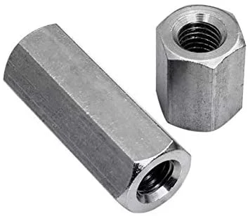 Made in China High quality/High cost performance Long Nut Hex Nuts Galvanized Hexagon Coupling Nuts