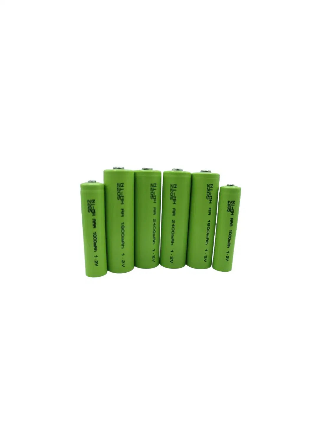 Primary Rechargeable Ni-MH Dry Battery AA 2400mAh 1.2V OEM Welcomed for Camera Toy LED Light Power Bank