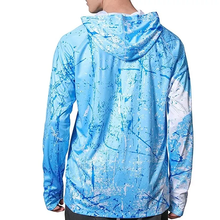 Protection Hoodie Shirt Long Sleeve SPF Fishing Outdoor UV Hiking Shirts Lightweight