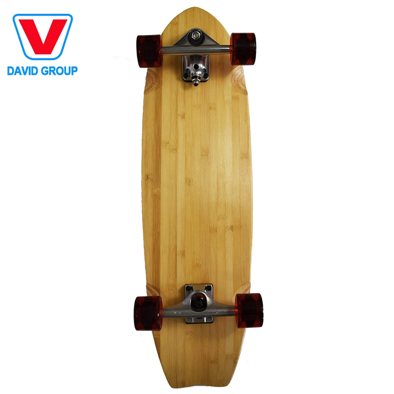 Rolete Fosco Costom Conjunto de madeira de bambu Skate Super Cruiser