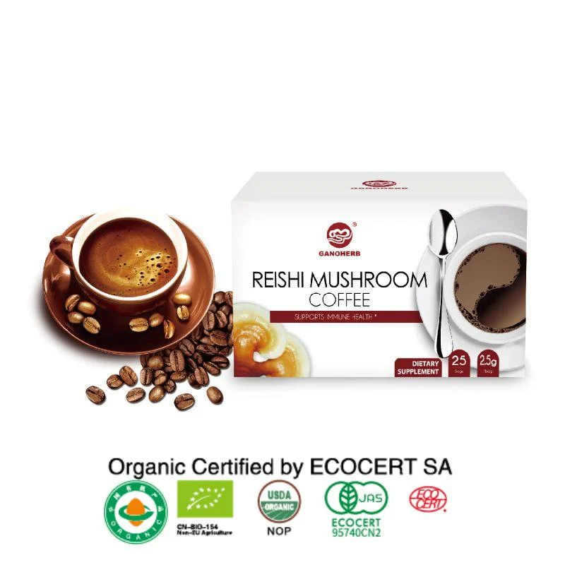 Ganoherb OEM Ganoderma ervas saudável Instant Coffee