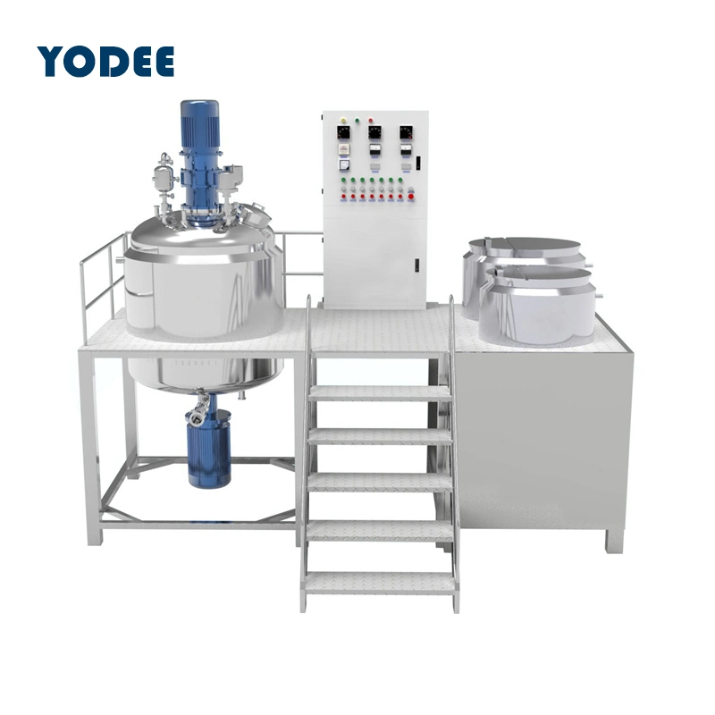 New Design 500L Vacuum Homogenizer Mixer Machine / Cosmetic Mixing Tank Vessel