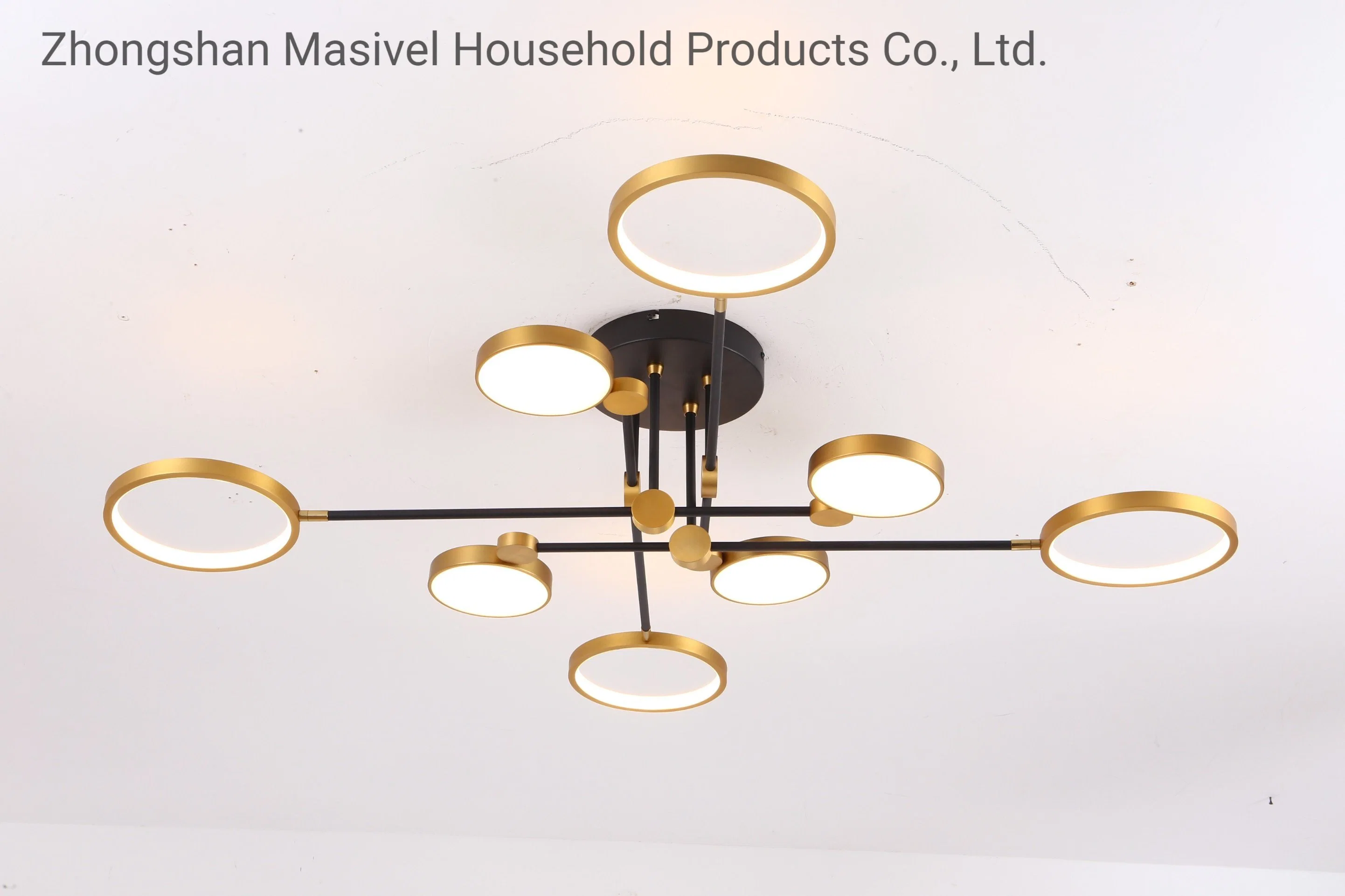 Masivel 8-Head Design LED-Leuchte Moderne Nordic Indoor Deckenleuchte