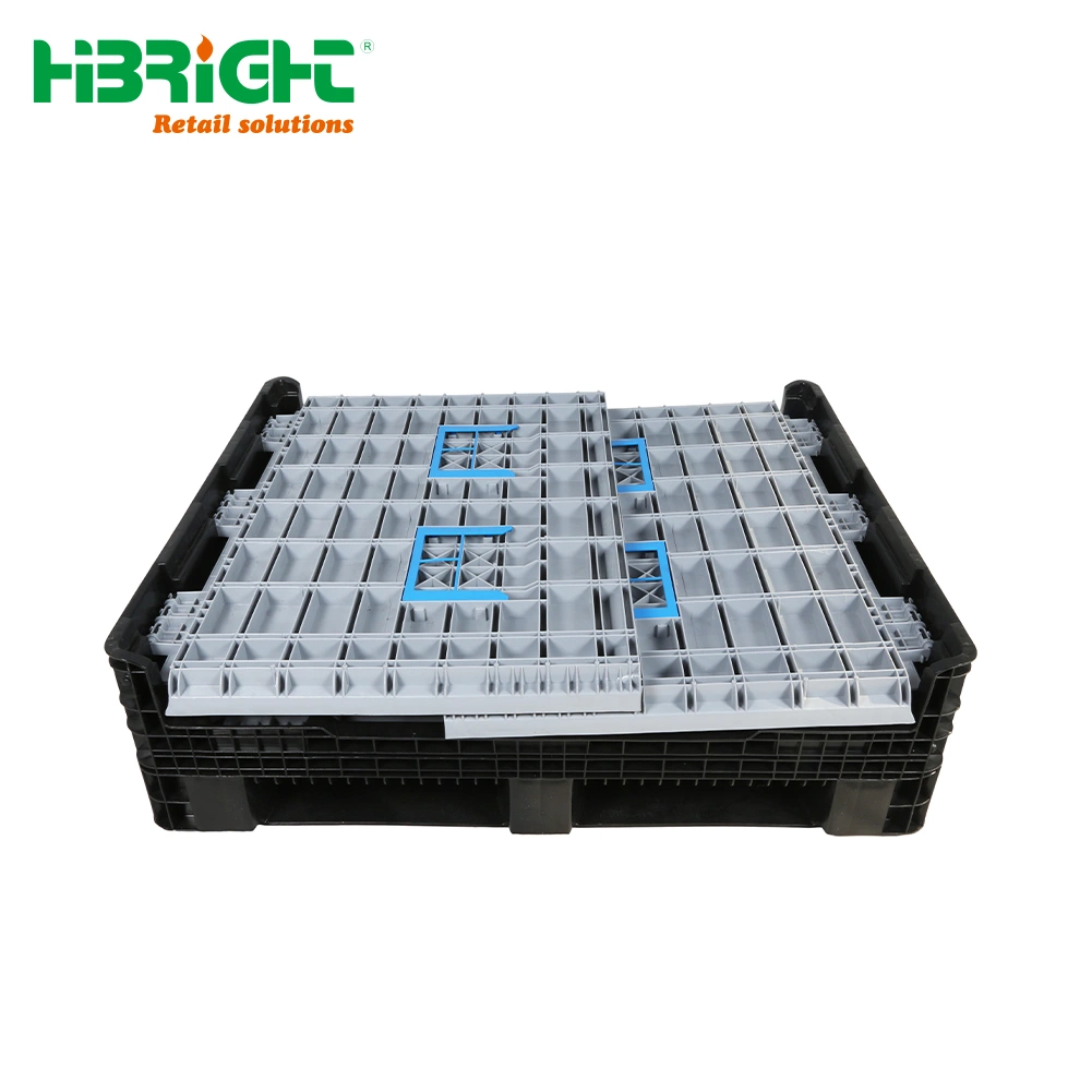 Heavy Duty Warehouse Storage Equipment Heavy Duty Collapsible Plastic Pallet Box Cage Container