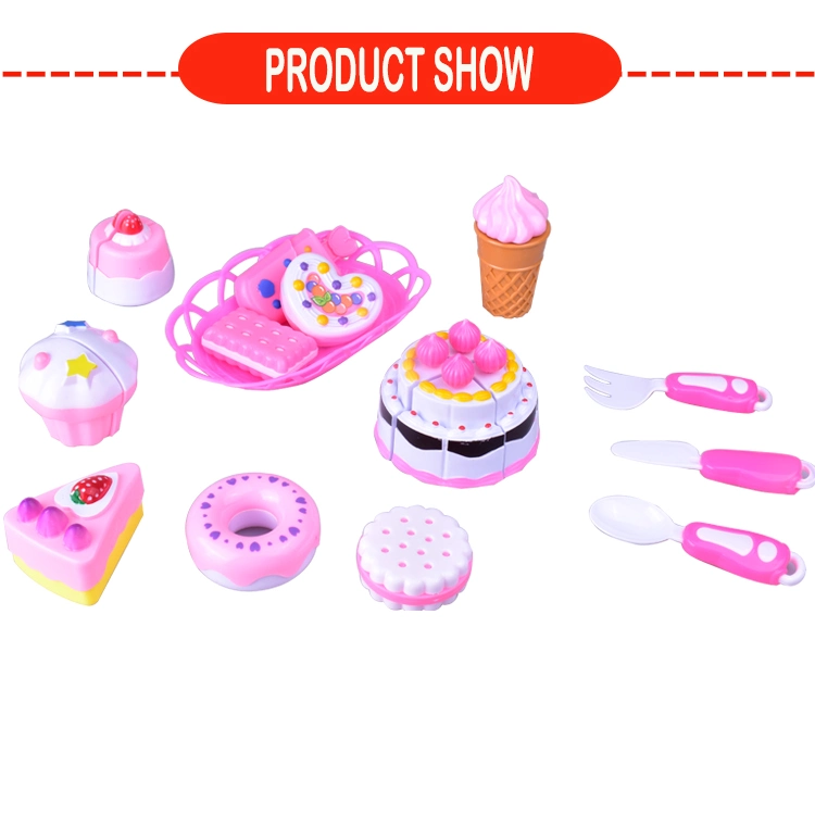 Toys Wholesale/Supplier Shantou Toys Children Dessert Kitchen Food Plastic Cake Toy Set