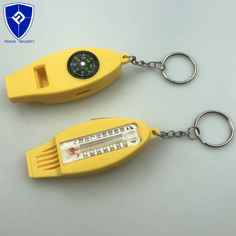 High quality/High cost performance  Safety Whistle with Camping Survival Whistle Compass Thermometer Magnifier