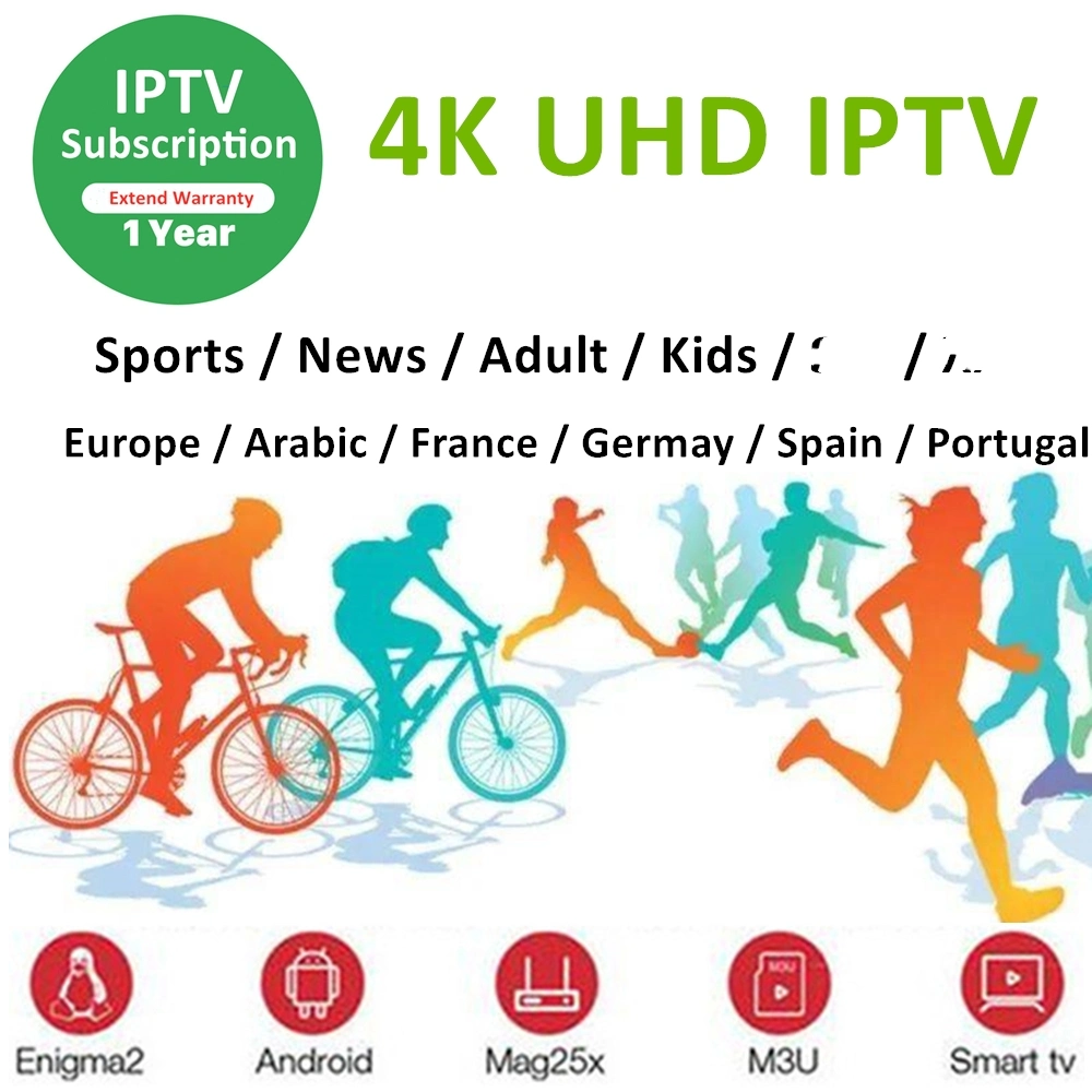 Abonnement IPTV italien 1 an Italia Europe Français Espagne Allemagne Italie IP TV Sports Channels Code pour Android TV Box Enigma 2 Smart TV M3U Mag