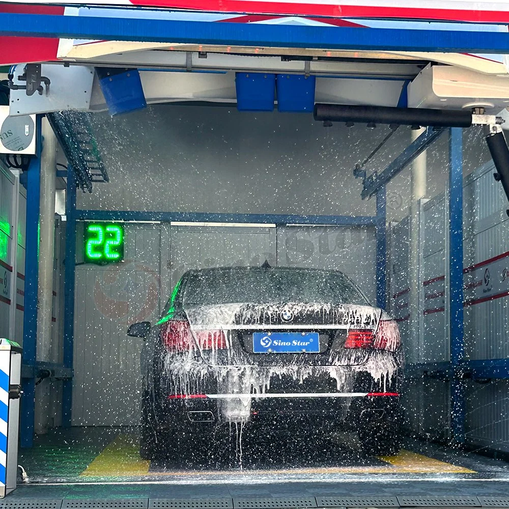 Machine de lavage de voiture entièrement automatique sans contact, système d'équipement de nettoyage sans contact pour véhicules pour atelier automobile/station-service.