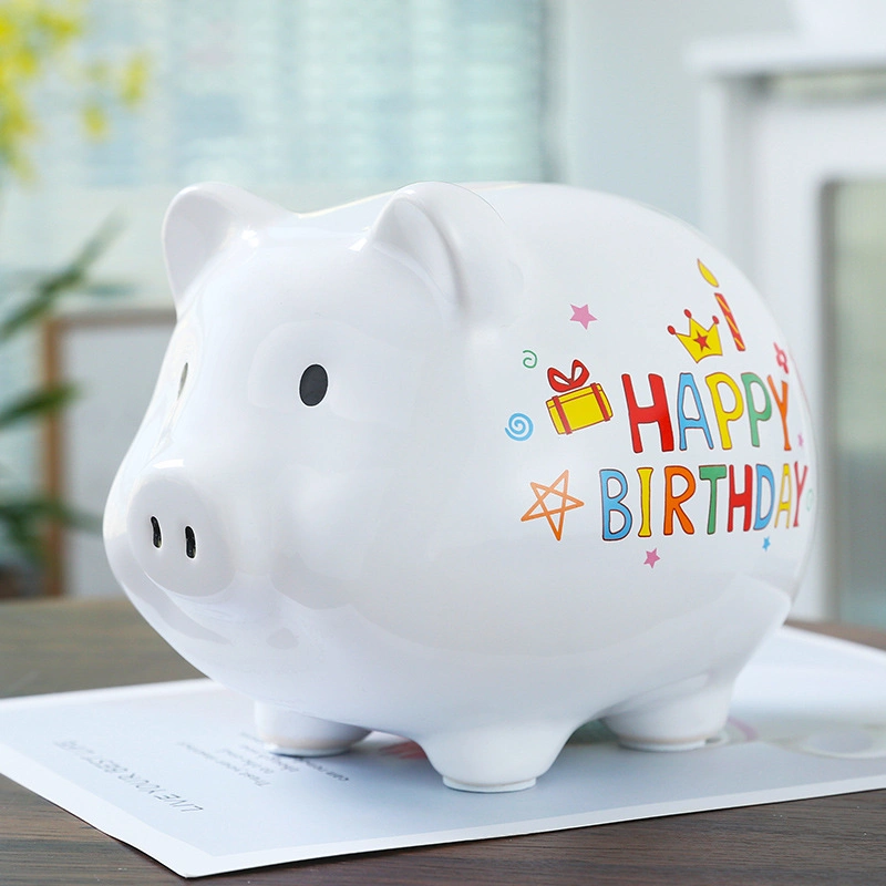 Creative Printing of Ceramic Piggy Bank, Birthday Gifts and Rooms Decorations