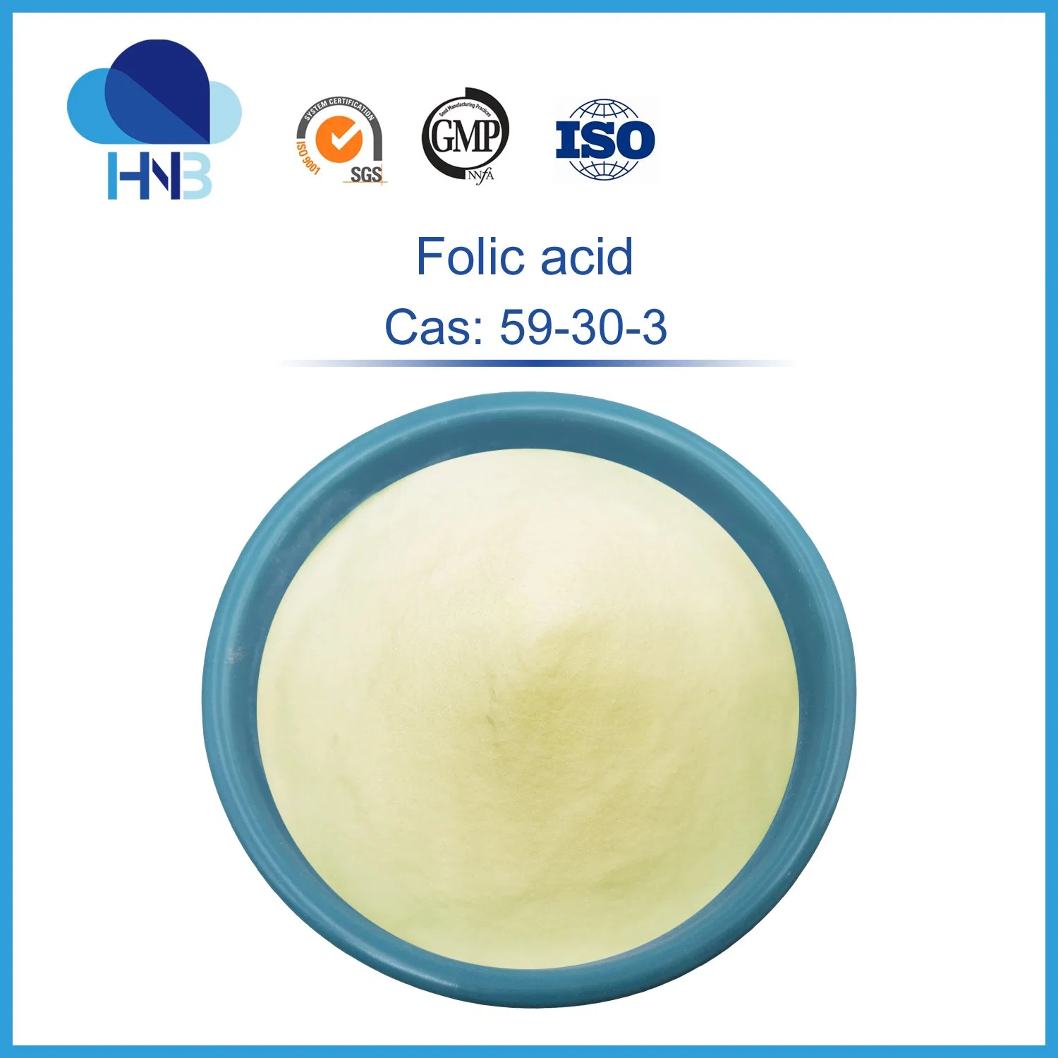 Factory Supply 99% Purity Folic Acid Powder CAS. 59-30-3 Vitamin B6