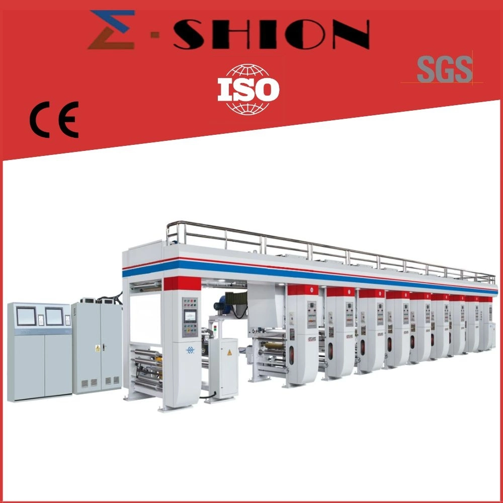 Multi-Function High Speed 8color Laminating Film /Paper/No-Wowen Rotogravure Printing Machine
