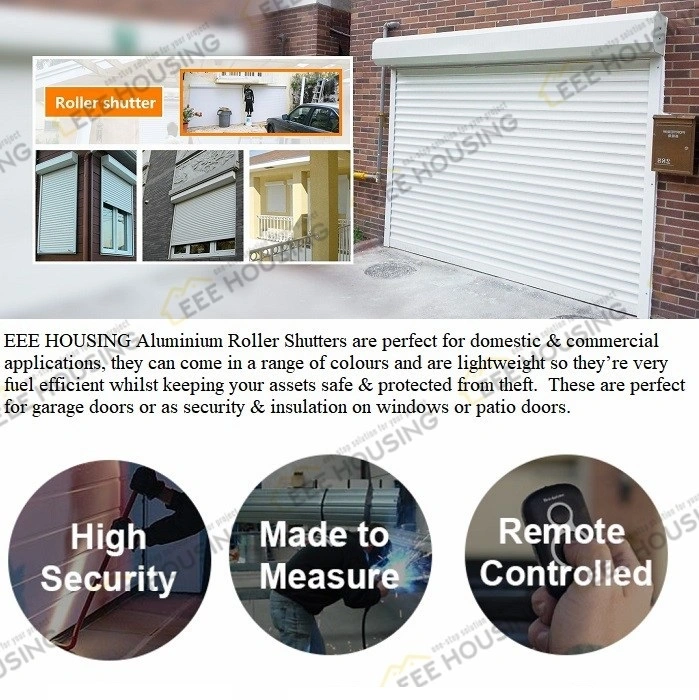 China Factory Supply Custom-Built Sicherheit Außenzugang Rolling Shutter Garage Tür