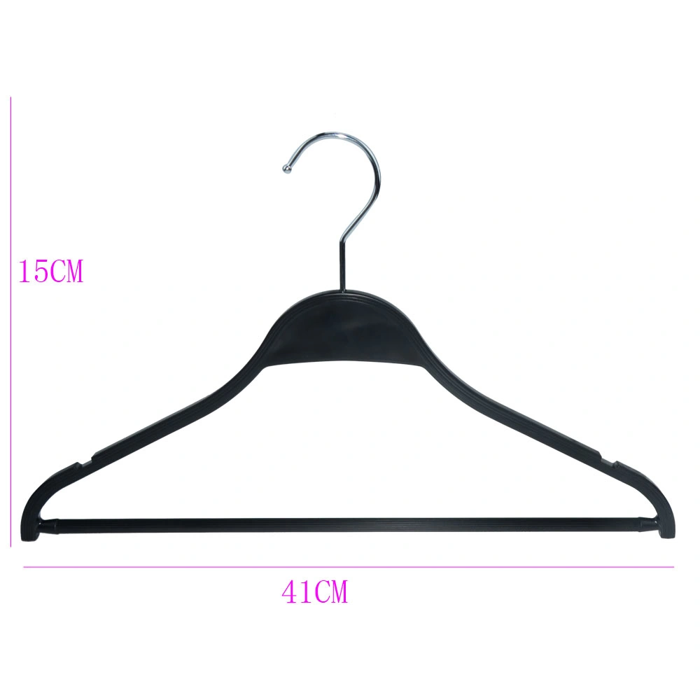 PP Material Thin Shoulder Non Slip Blouse Hanger with Logo