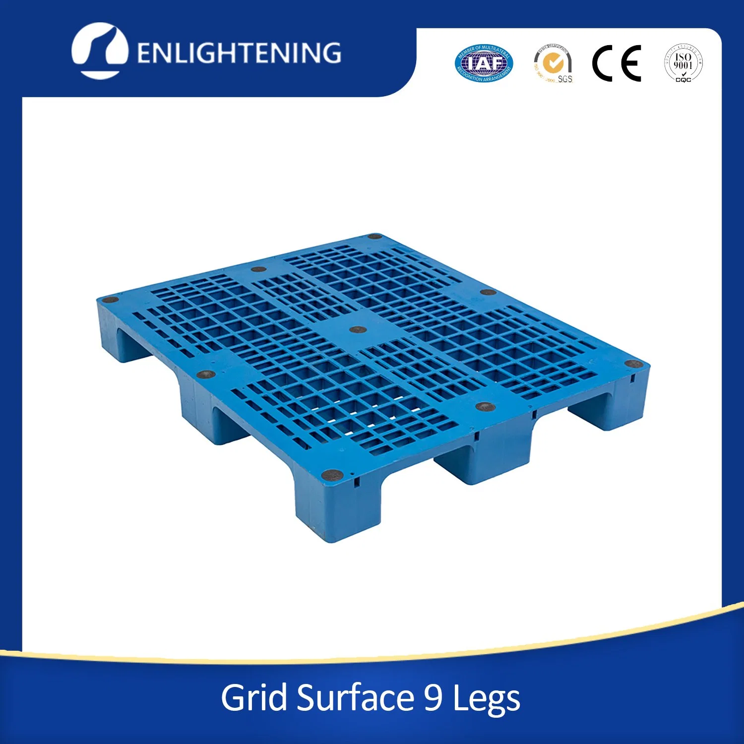 Logistics Transportation Recyclable Vented Deck Plastic Pallet Single Faced Plastic Pallet Nestable Plastic Pallet Cheap Price