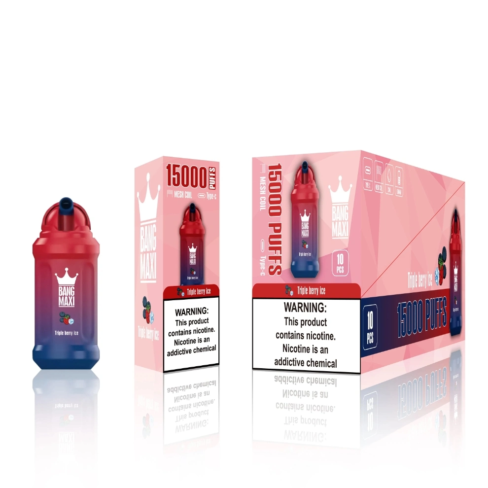 VAPE E E-Cigarette Bang Maxi 15000puffs Pods desechables dispositivo de lápiz VAPE Batería reciclable Long Time vaporing Puff Bar cigarrillos electrónicos 2023