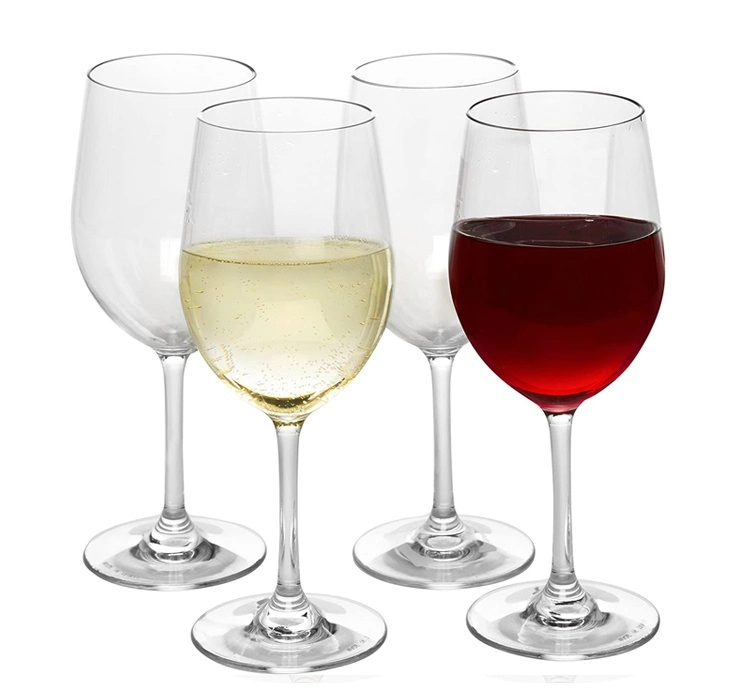 20oz Dishwasher Safe Wine Cup Reusable Plastic Wine Goblets Glass