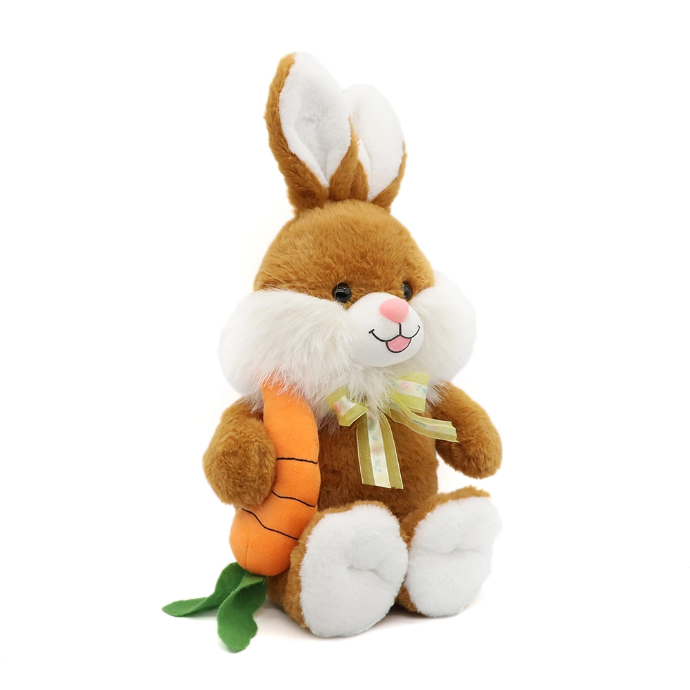 2023 Rabbit Year Mascot Rabbit Toy Plush Animal Cute Doll New Year Kid Gift Red Rabbit