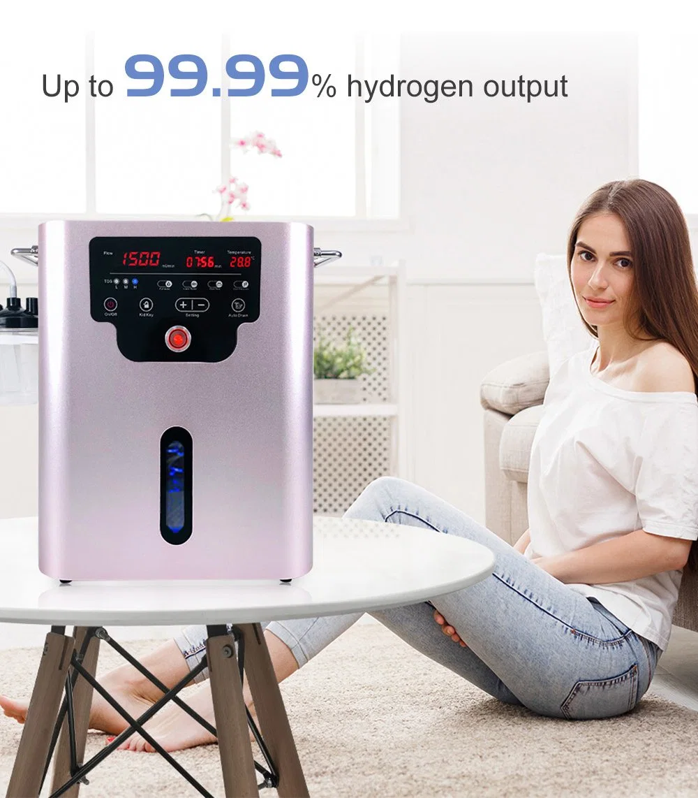 جهاز استنشاق غاز ثاني أكسيد الأكسجين H2 من Suyzeko Gy-1500 هيدروجين-Rich Water Machine H2