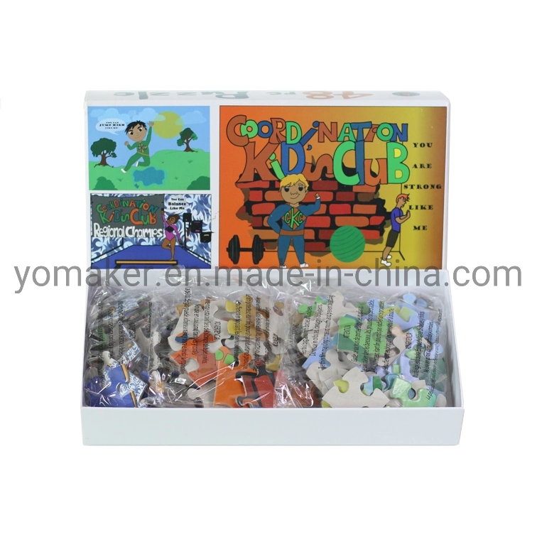 Vente en gros papier Jigsaw Puzzle Jeux enfants éducation dessin jouet