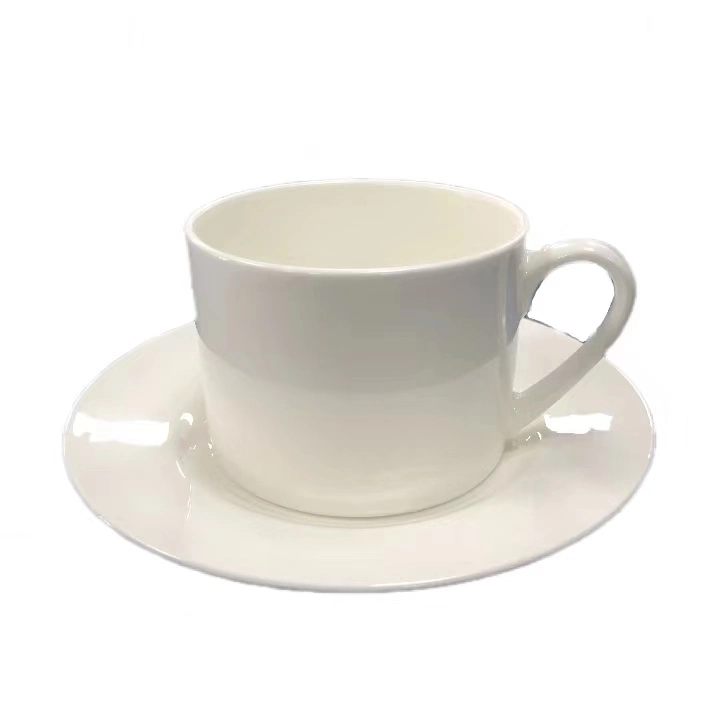 10 Oz Ceramic Coffee Set Logo Café de hueso fino personalizado Taza