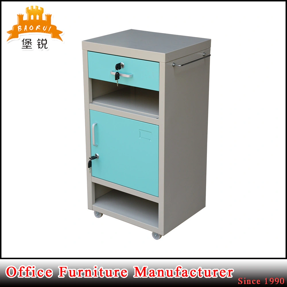 Colorful Hospital Bedside Locker Side Table Bedside Cabinet Metal