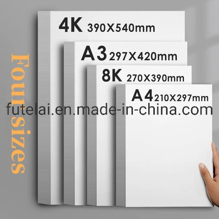 White Cardboard 120g 500*700mm/50*70cm Wood Pulp Whitepaper für Verpackungen &amp; Drucken