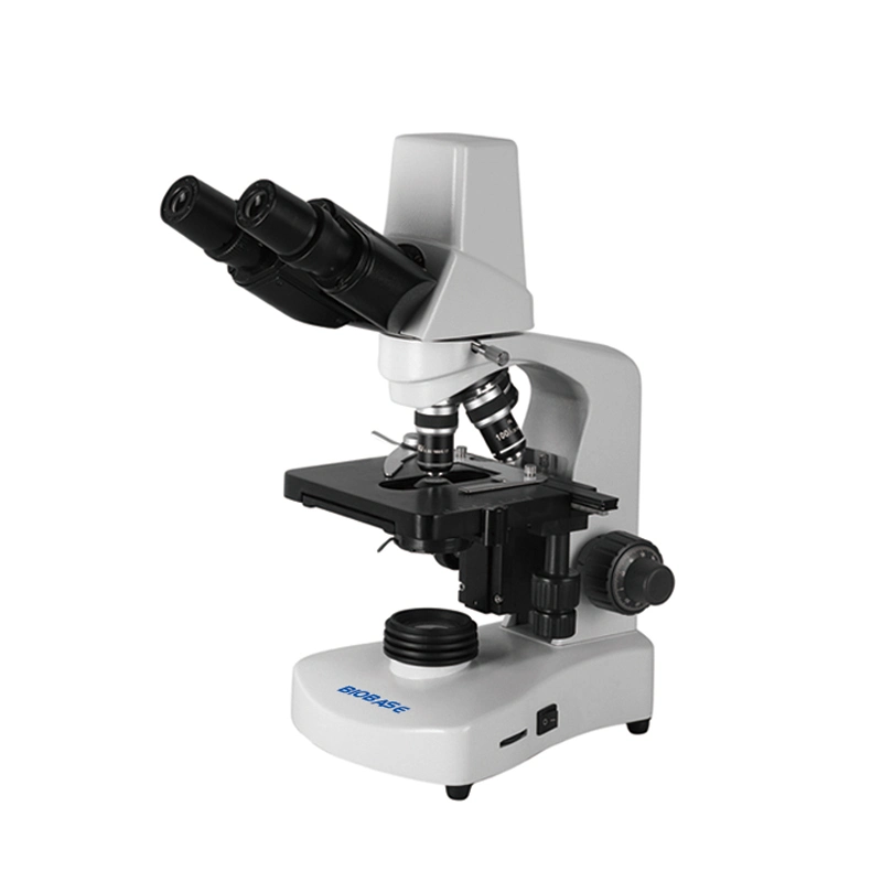 Microscópio biológico binocular Biobase laboratorial com câmara