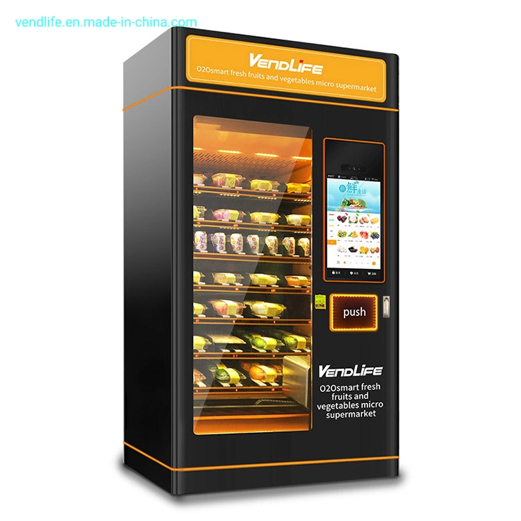 Vendlife Custom Commercial Automatic Drinks Snack Cigarette Vending Machine Vendor with 32 Inches Ads Screen Playing