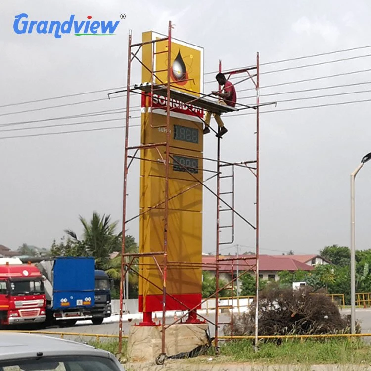 High Quality Container Diesil Petrol Fuel Station Roofing Aluminum-Plastic Sheet LED Gas Display