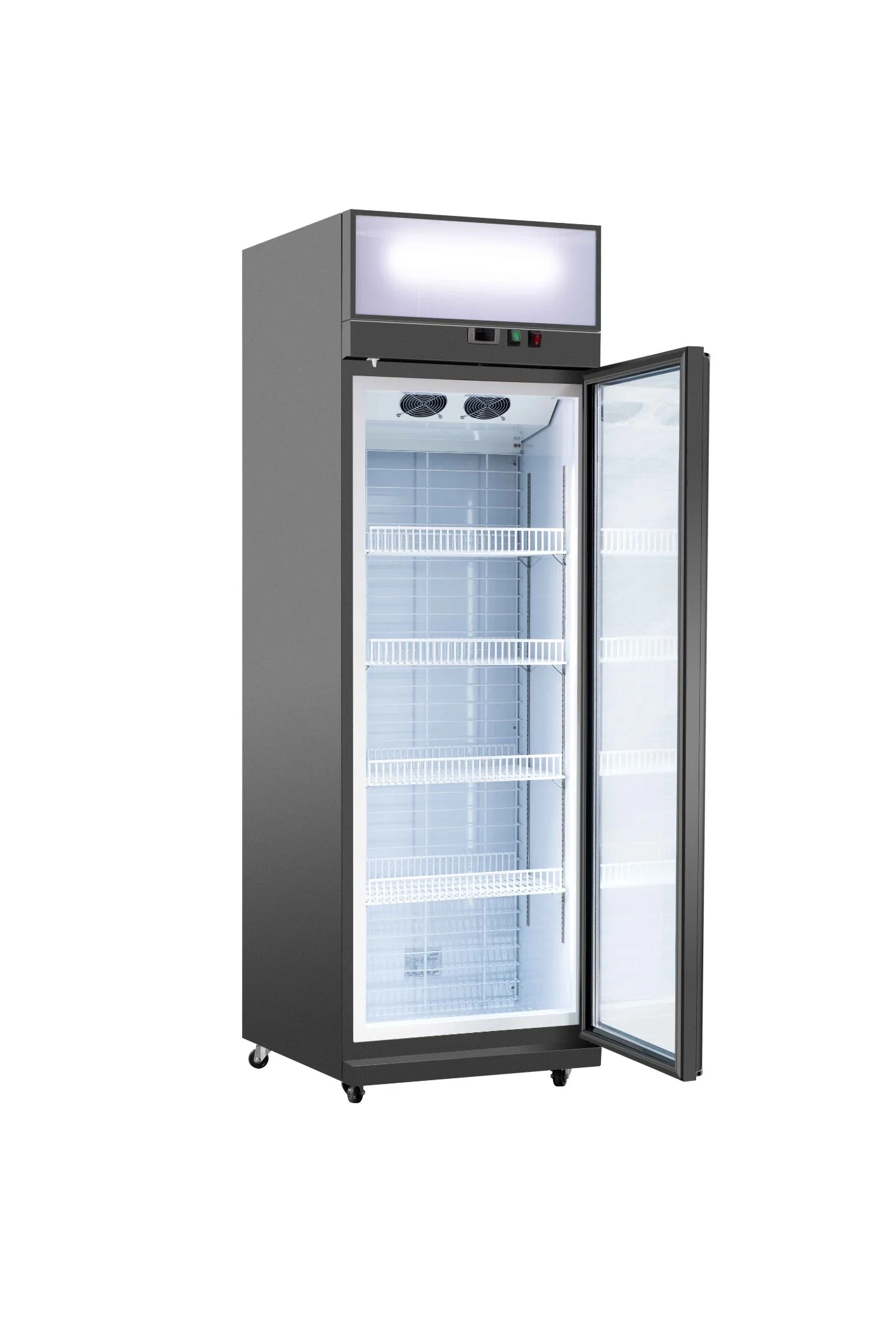 Vertical Display Cooler Beverage Storage Fridge Wine Cold Showcase Refrigerator