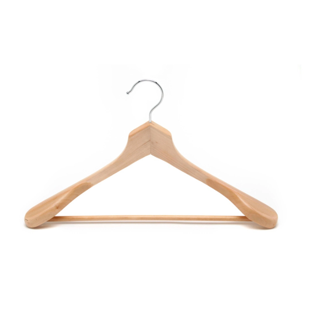 Custom Design Luxury Wooden Clothes Hangers in Dark/Black/White/Natural Color with Diamond Shape Top for Heavy Coats/Suits/Jacket Display