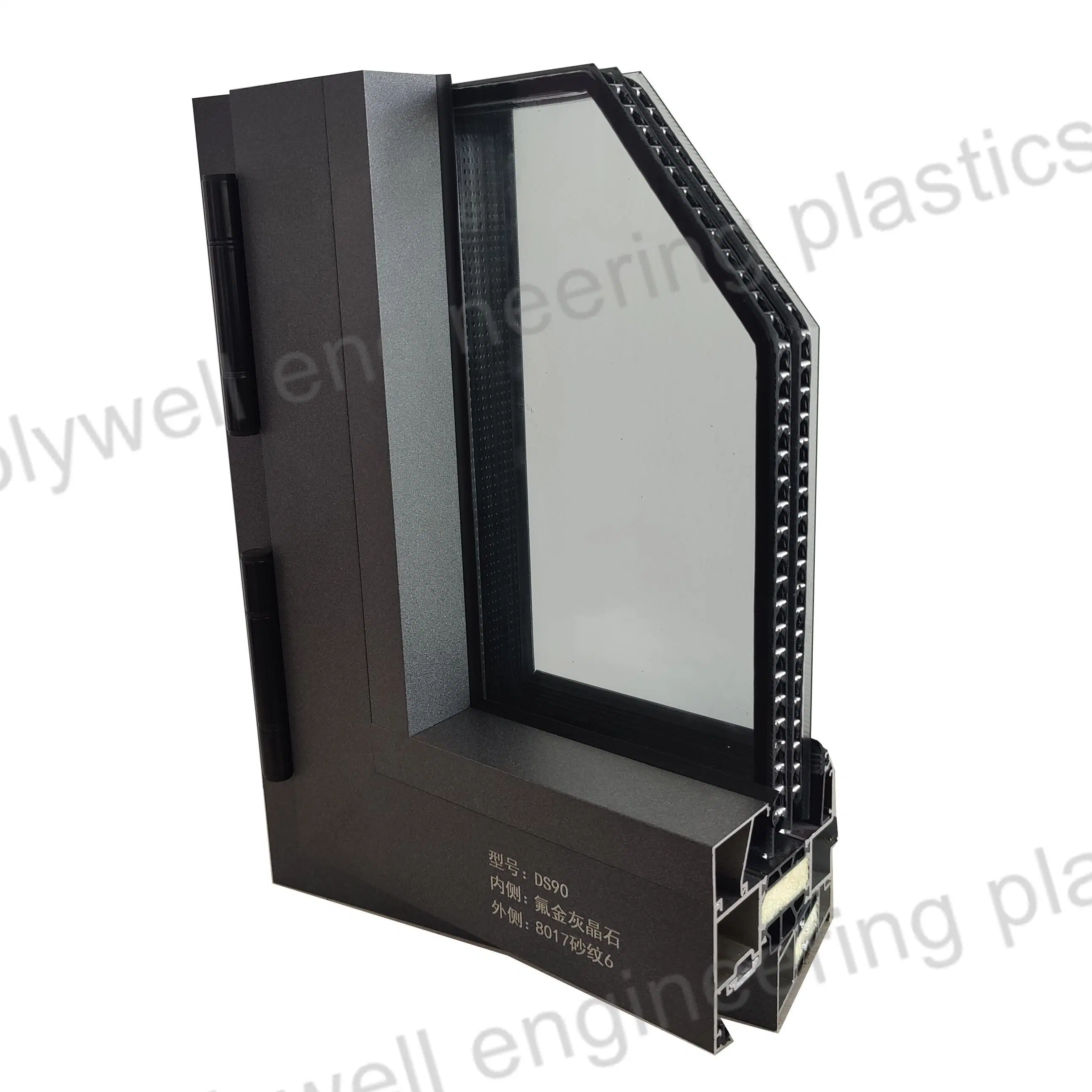 Three-Layer Tempered Glass Thermal Broken Bridge Heat Insulation Bridge Aluminum PVC Window Anti-Theft System Windows