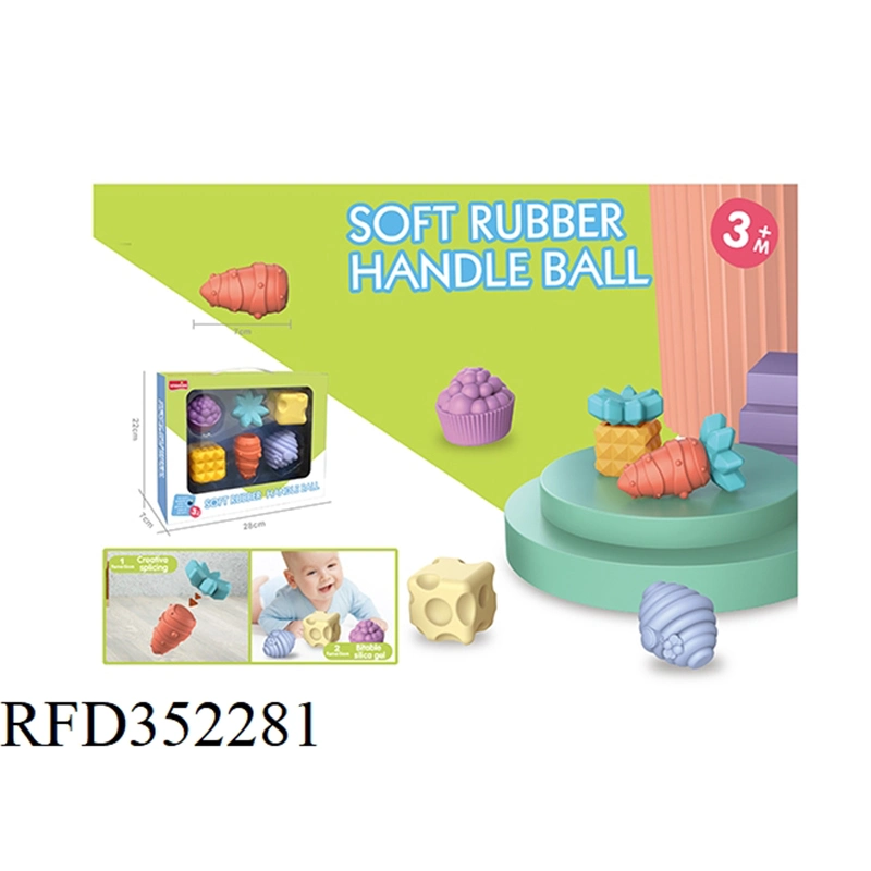 Rubber Hand Balls Baby Bath Toys Soft Balls for Baby and Toddlers