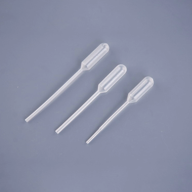 Las pipetas Pasteur 5ml suministros de laboratorio de transferencia de estéril de plástico desechables