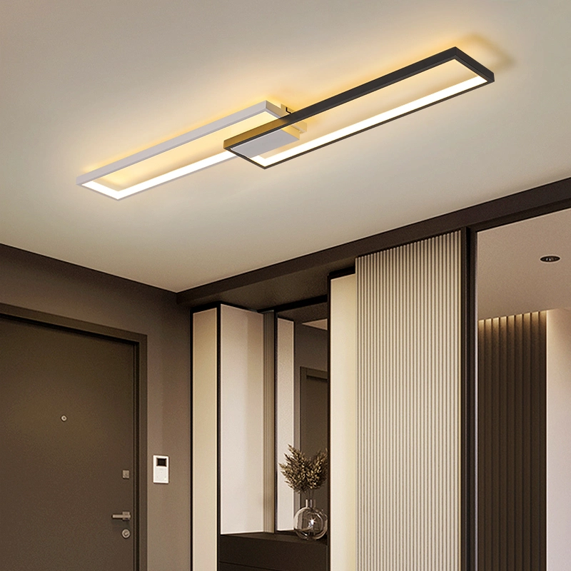 LED Office Ceiling Lamp Rectangular Modern Minimalist Meeting Living Room Strip Spot Lights (WH-MA-222)