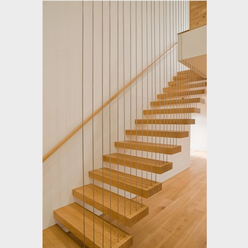 Commercial Curved Staircase Modern Wood Arc Glass Stairs Stainless Steel Staircase