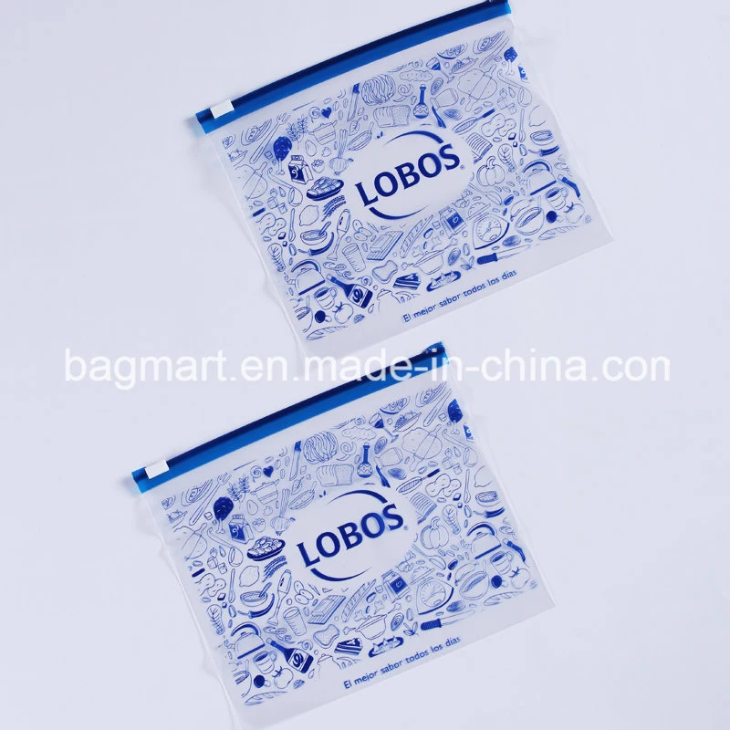 Color Printed Customized Dsigan Plastic Slider Packaging Bag, with Anti-Bacteria Additive