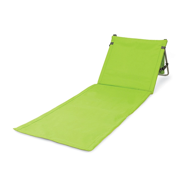 Llevar portátil plegable Silla de playa Mat con gran bolsillo